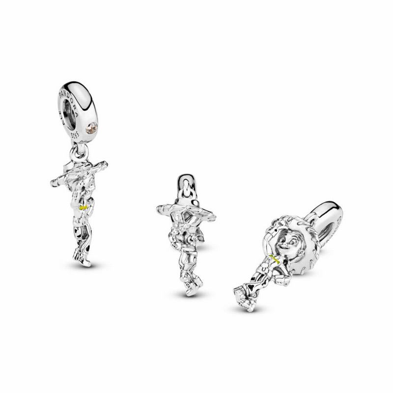 Pandora Disney Pixar, Toy Story, Jessie Dangle Charm Canada - Sterling Silver (67XKMGLRN)
